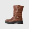 Raid MARNIE - Cowboy/biker Ankle Boot - Brown