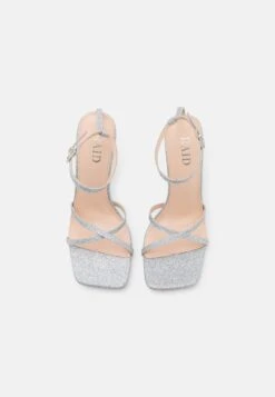 Raid Wilia - High Heeled Sandals - Silver -Raid Shoes Shop 3559f5252ed644b8a4f4139e619a75cf