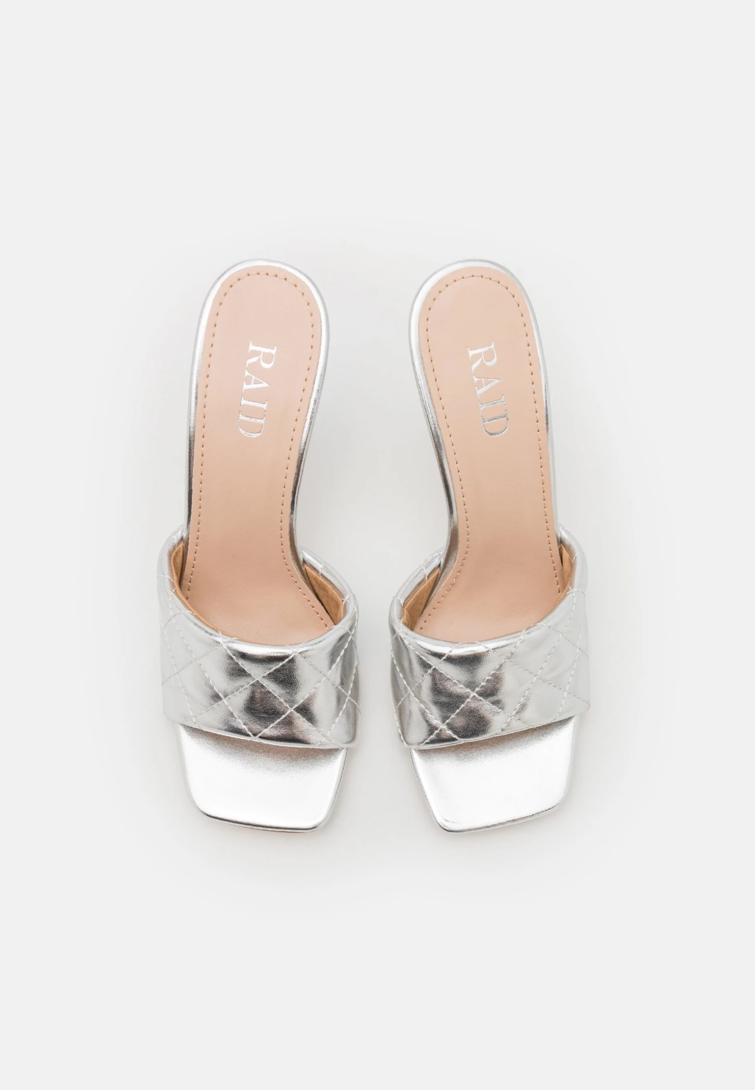 Raid Alene - Heeled Mules - Silver 6 Raid Alene - Heeled Mules - Silver - Image 6