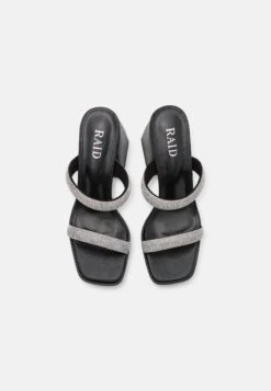 Raid Aiman - Heeled Mules - Black -Raid Shoes Shop 4689a21018104e879e41fa650330f191