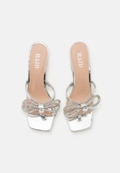 Raid Ashleen - Heeled Mules - Silver -Raid Shoes Shop 492fe200585244fda71a4fc587f766cd