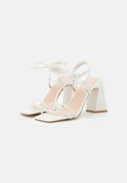 Raid Dusty - High Heeled Sandals - White -Raid Shoes Shop 4c707a3e2a07471696eb657bed714542