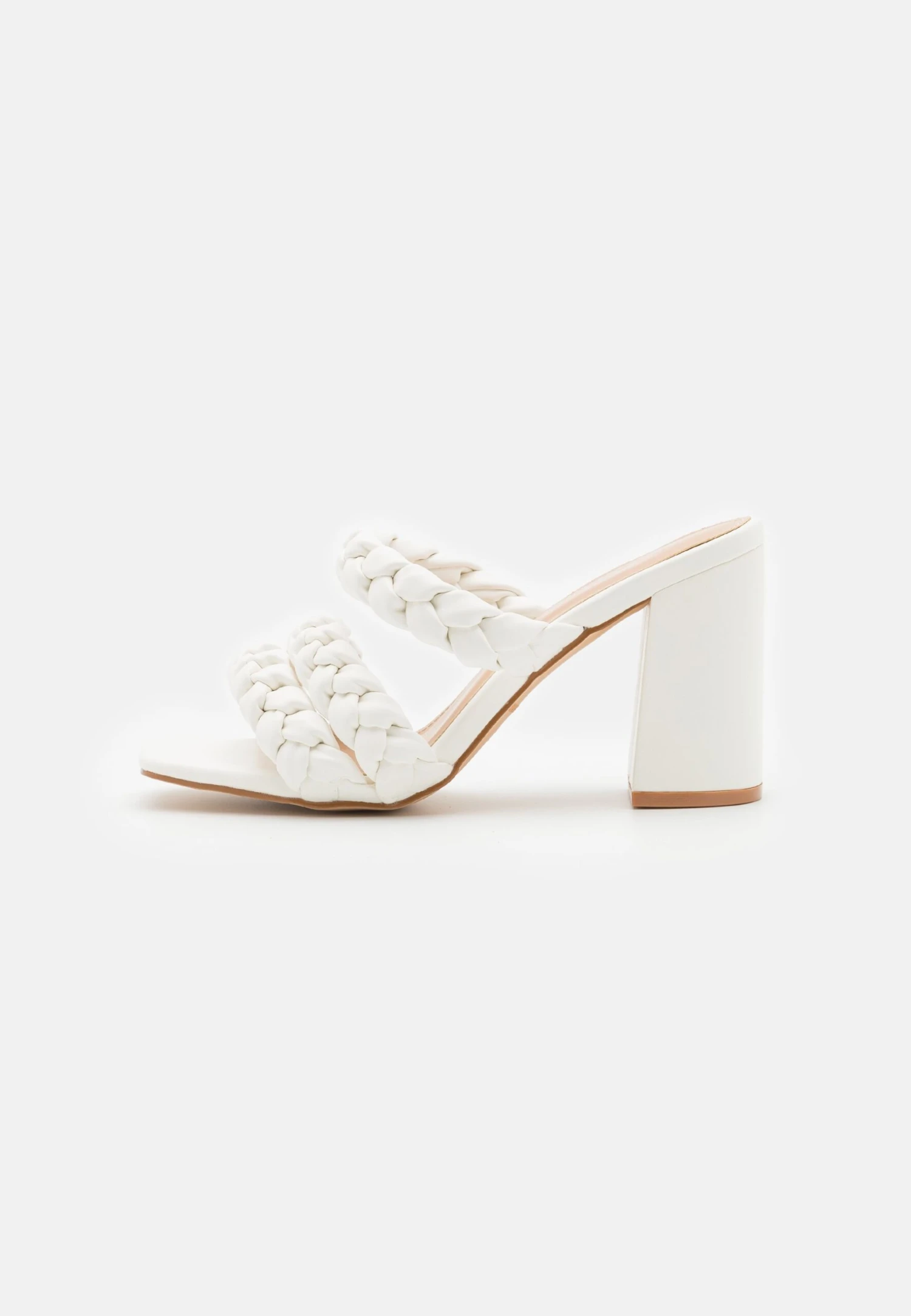 Raid Ayzah - Heeled Mules - White 2 Raid Ayzah - Heeled Mules - White - Image 2