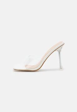 Raid Leryn - Heeled Mules - White -Raid Shoes Shop 55f6dfac79d64f64b6abad860883b040