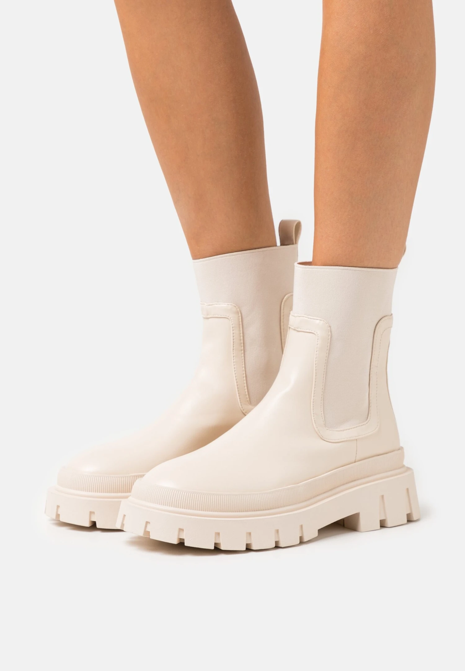 Raid Clovia - Platform Ankle Boots - Ecru 1 Raid Clovia - Platform Ankle Boots - Ecru