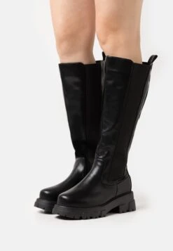 Wide Fit Violetta - Platform Boots - Black