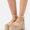 Wide Fit Malaika - Platform Sandals - Nude