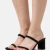 Raid Kirby - Heeled Mules - Black