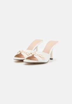 Raid Camisha - Heeled Mules - White -Raid Shoes Shop 8a151ffcaea745fcb0c123115d0267b4