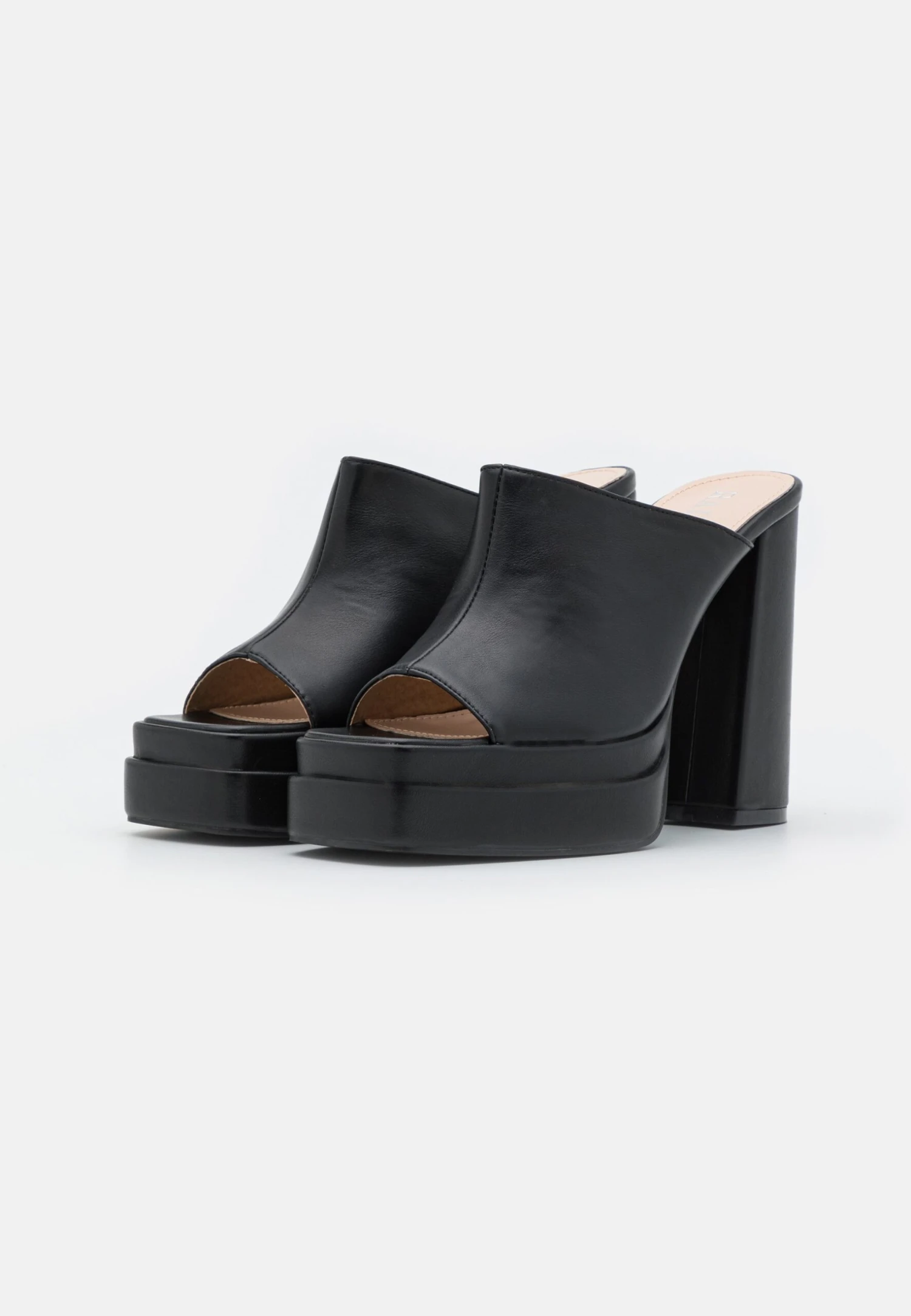 Raid Piya - Heeled Mules - Black 2 Raid Piya - Heeled Mules - Black - Image 2