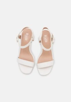 Wide Fit Teesha - Sandals - White -Raid Shoes Shop 90781eaef22f4d33bc724da403e999f5