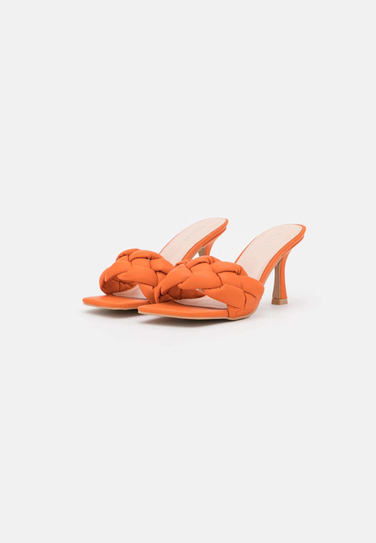 Wide Fit Sandra - Heeled Mules - Orange 3 Wide Fit Sandra - Heeled Mules - Orange - Image 3
