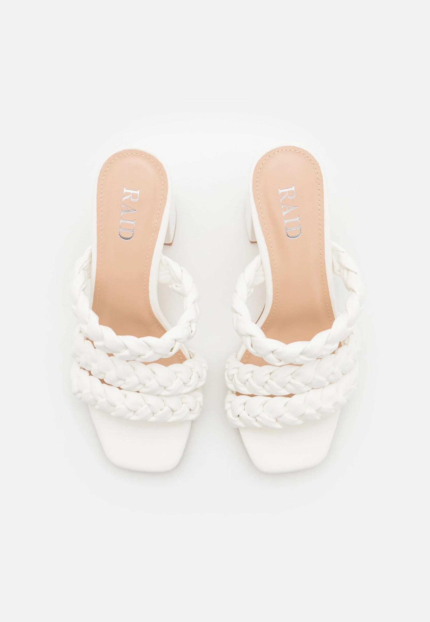 Raid Ayzah - Heeled Mules - White 6 Raid Ayzah - Heeled Mules - White - Image 6