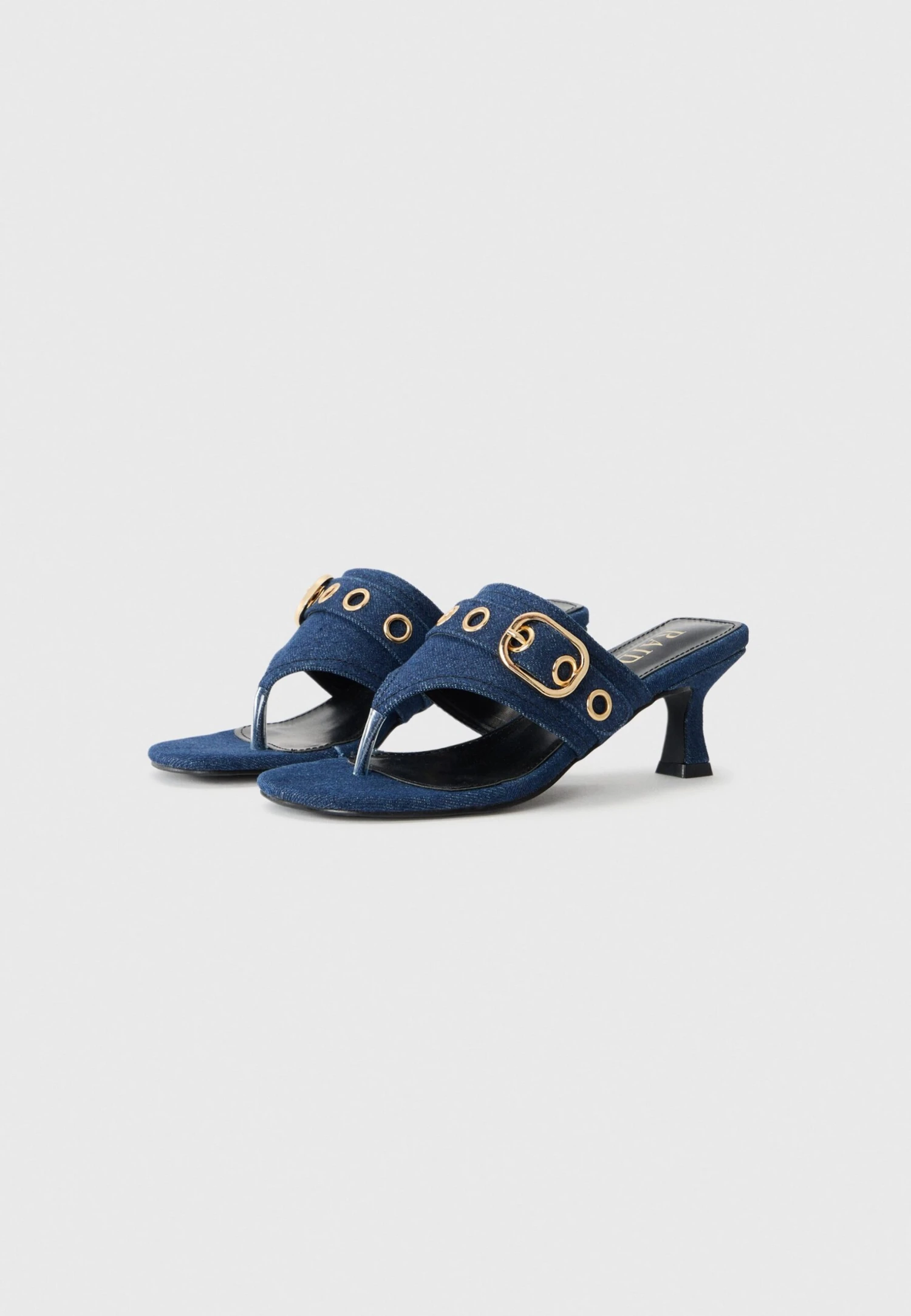 Raid INKAA - T-bar Sandals - Dark Blue Denim 2 Raid INKAA - T-bar Sandals - Dark Blue Denim - Image 2