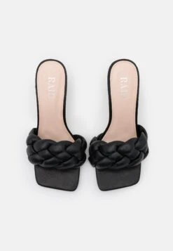 Raid Sandra - Heeled Mules - Black -Raid Shoes Shop a2f2de41db864f368dd8766af9322d52