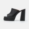 Raid Piya - Heeled Mules - Black