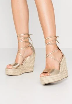 Wide Fit Marea - High Heeled Sandals - Gold