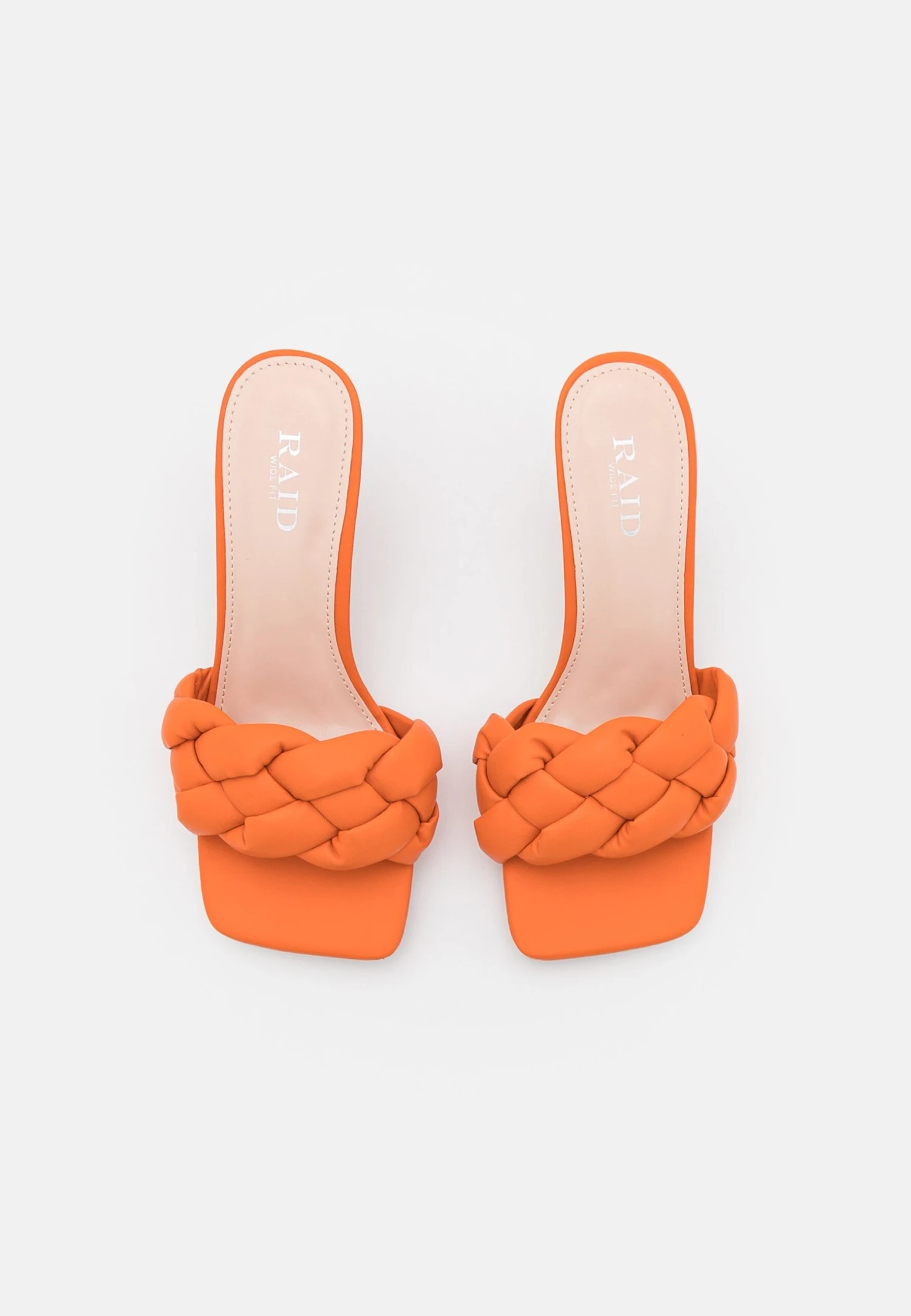 Wide Fit Sandra - Heeled Mules - Orange 6 Wide Fit Sandra - Heeled Mules - Orange - Image 6