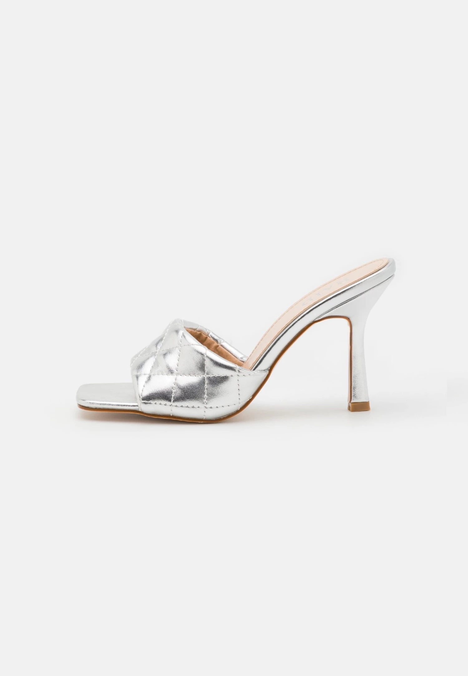 Raid Alene - Heeled Mules - Silver 2 Raid Alene - Heeled Mules - Silver - Image 2