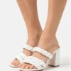 Raid Ayzah - Heeled Mules - White