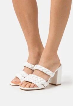 Raid Ayzah - Heeled Mules - White