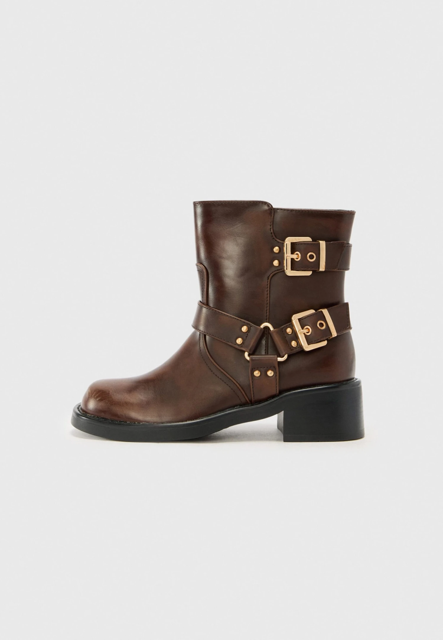 Raid Cowboy/biker Ankle Boot - Brown 1 Raid Cowboy/biker Ankle Boot - Brown