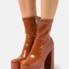 Raid Kenza - High Heeled Ankle Boots - Tan