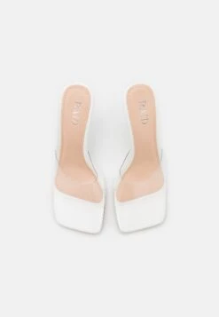 Raid Leryn - Heeled Mules - White -Raid Shoes Shop fcca3d5428dc49f5aff5001f1fdf0490